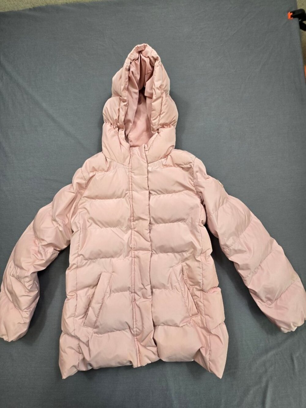 Gap Kids XL 12 Girls Hooded Puffer Jacket Pink Soft Primaloft Insulated Coat